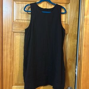 NWT Black linen J Crew shift size L
